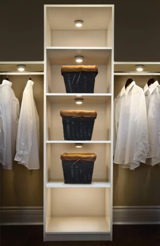 LED szekrény alatti lámpa, mennyezeti lámpa, hordozható, 0,68 W, 40 lm, 3000 K, meleg fehér, felületre szerelhető, 6,9 cm, Dot-It, Ledvance