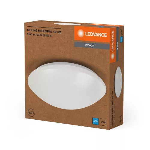 LED Mennyezeti Lámpa Felületre Szerelhető 24W 1920lm 6500K Hideg Fehér 40cm Essentials Ledvance