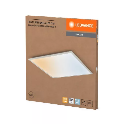 LED panel lámpa mennyezetre 40W 3600lm 3000K - 6500K CCT felületre szerelhető fehér 60x60cm Essentials Panel Ledvance