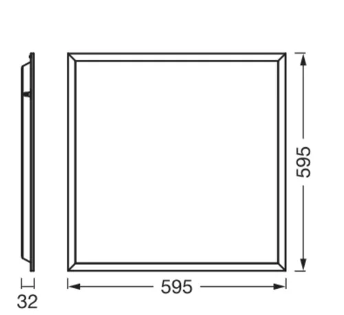 LED panel lámpa mennyezetre 40W 3600lm 3000K - 6500K CCT felületre szerelhető fehér 60x60cm Essentials Panel Ledvance