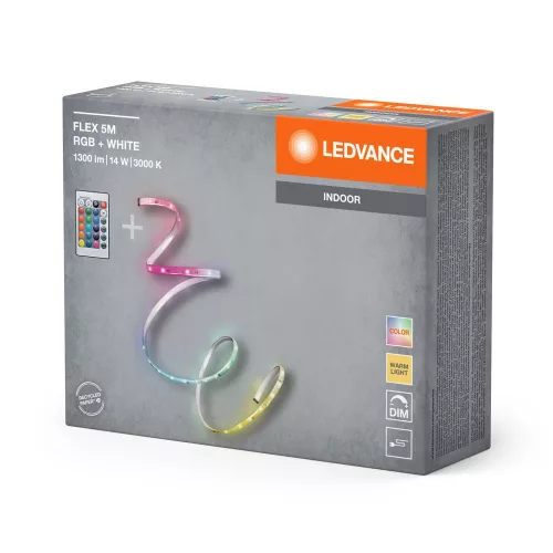 LED szalag 14W 3000K Meleg RGBw Távirányítós 5M Flex Ledvance