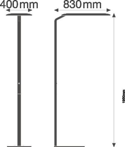 Állólámpa, dekoratív, keret nélküli, 43 W, fehér, semleges színű, állólámpa, Ledvance