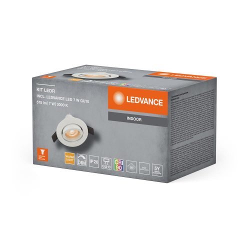 LED panel süllyesztett spotlámpa GU10 8.3W 575lm CCT szabályozható fényerejű spotlámpa fehér LED készlet Ledvance