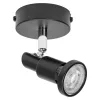 LED fali mennyezeti lámpa, felületre szerelhető, 3,4 W, 230 lm, 3000 K, meleg, szabályozható, fekete, LED spotlámpa, Ledvance