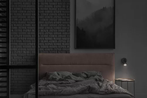 LED fali mennyezeti lámpa, felületre szerelhető, 3,4 W, 230 lm, 3000 K, meleg, szabályozható, fekete, LED spotlámpa, Ledvance