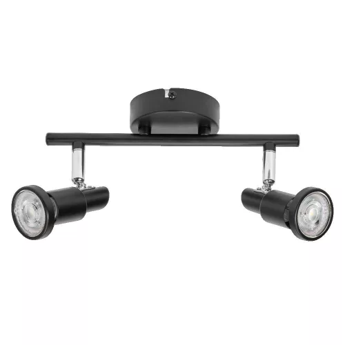 LED fali mennyezeti lámpa, felületre szerelhető, 6,8 W, 460 lm, 3000 K, meleg, szabályozható fényerejű, fekete LED spotlámpa, Ledvance
