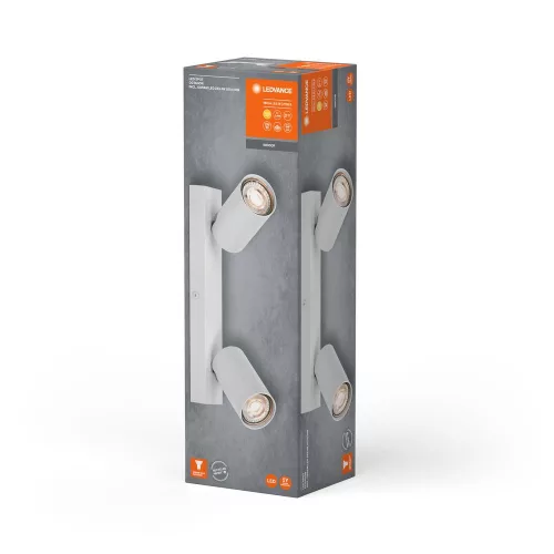 LED fali mennyezeti lámpa, felületre szerelhető, 6,8 W, 460 lm, 3000 K, meleg, szabályozható fehér, LED spotlámpa, nyolcszögletű, Ledvance