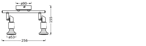 LED fali mennyezeti lámpa, felületre szerelhető, 6,8 W, 460 lm, 3000 K, meleg, szabályozható fehér, LED spotlámpa, Ledvance