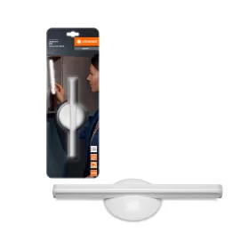   Hordozható, szekrény alatti bútor LED lámpa, USB, 2W, 150lm, 4000K, semleges, szabályozható, fali, ezüst LEDstixx USB, Ledvance