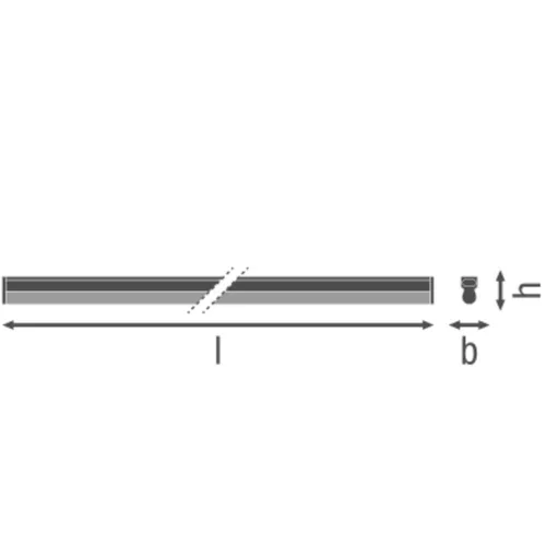 Lámpatest Lineáris Világításszalag 17W 1800lm 3000K Meleg Fehér Lineáris Ledvance