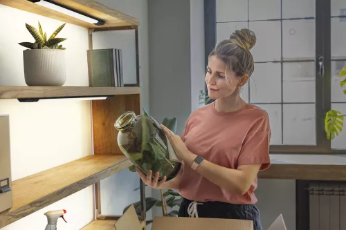 LED Szekrény alatti lámpa Mozgásérzékelővel 8W 640lm CCT Szabályozható Fekete 30cm Lineáris Él Ledvance