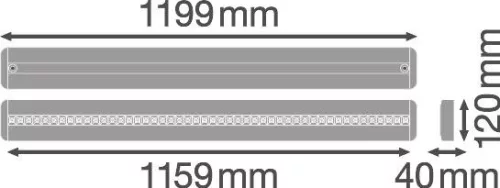 Lámpatest Lineáris világítószalag 34W 3550lm 4000K Semleges fehér IndiviLED Ledvance