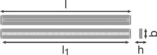Lámpatest Lineáris világítószalag 56W 6150lm 3000K Meleg fehér IndiviLED Ledvance
