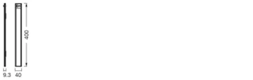 LED szekrény alatti fényszalag 3.2W 200lm CCT alkonyati mozgásérzékelővel, elemes, szürke lineáris Ledvance