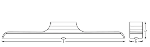 Lámpa Lineáris Világításszalag 4W 300lm 3000K Meleg Fehér Lineáris Ledvance Mozgásérzékelővel Alkonyat