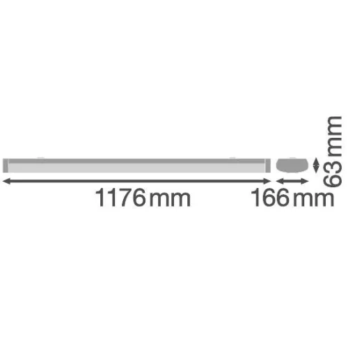 Lámpatest Lineáris világítószalag 32W 4384lm 4000K Semleges fehér Vészvilágítási modul Linear Ledvance