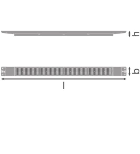 Lámpatest Lineáris világítószalag 105W 16800lm 4000K Szabályozható Semleges Fehér Low Bay Flex Ledvance