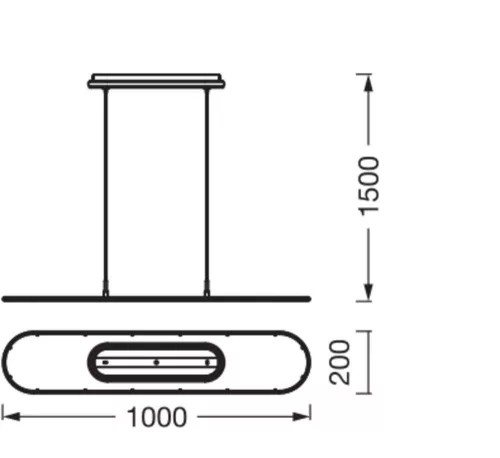 Mennyezeti lámpa, irodai lámpatest, LED panel, 57W, 3000lm, 4000K, semleges, szabályozható fehér, irodai termékcsalád, Ledvance