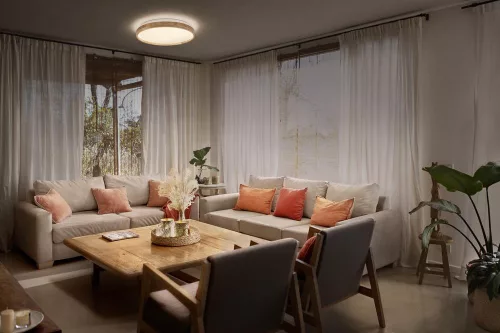 LED Mennyezeti Lámpa Felületre Szerelt 24W 1500lm 3000K Szabályozható Meleg Barna 39cm Orbis Ledvance