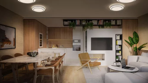 LED Mennyezeti Lámpa Felületre Szerelhető 36W 2450lm 3000K Meleg Ezüst 49cm Orbis Ledvance