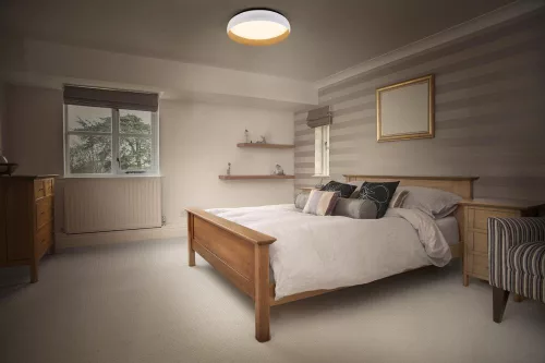 LED Mennyezeti Lámpa Felületre Szerelhető 16W 750lm 3000K Meleg, Szabályozható Fehér Barna 30cm Orbis Ledvance