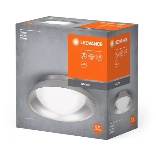 Felületre szerelhető mennyezeti lámpa E27 Nikkel 30cm Orbis Ledvance