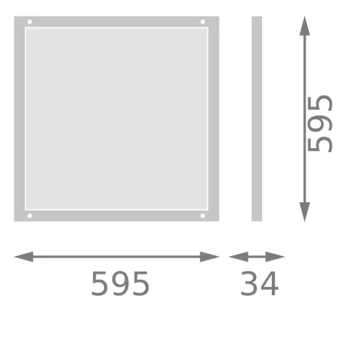 LED panel mennyezeti lámpatest 42W 5040lm 4000K semleges 60x60cm integrált fehér Ledvance