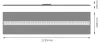 LED panel mennyezeti lámpatest 27.5W 4000lm 4000K Semleges, szabályozható fényerejű, süllyesztett, fekete, 120x30cm, rácsos kivitel Ledvance