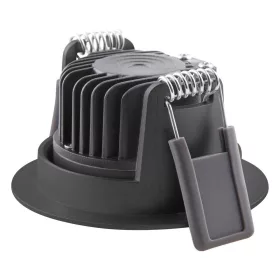   LED panel süllyesztett spotlámpa 8W 640lm 3000K meleg, szabályozható fényerejű spotlámpa fekete, légbeömlős, állítható Ledvance