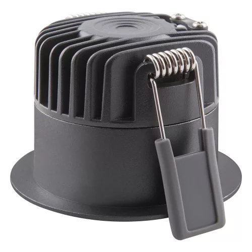 LED panel süllyesztett spotlámpa 8W 640lm 3000K meleg, szabályozható fényerejű spotlámpa fekete sötét fény Ledvance