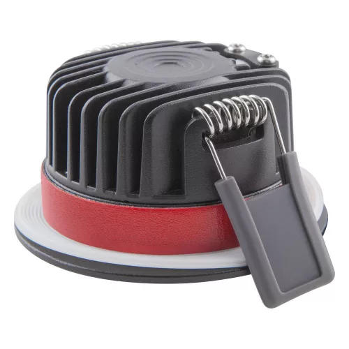 LED panel süllyesztett spotlámpa 8W 640lm 3000K meleg fényű, szabályozható spotlámpa, fekete, tűzálló, Ledvance