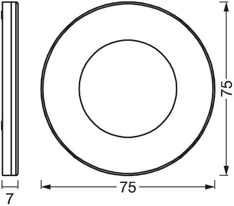LED Panel Süllyesztett Spotlámpa 8.5W 390lm CCT Spot Fehér Mágnes Ledvance