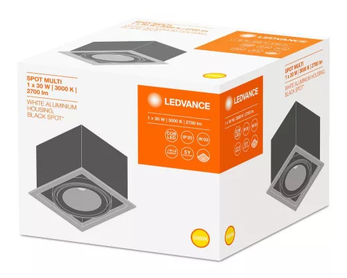 LED Panel Süllyesztett Reflektor 30W 2700lm CCT Spot Fehér Multi Ledvance