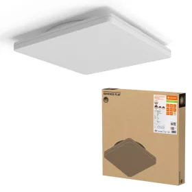   LED panel mennyezeti lámpatest 27W 2660lm 3000K - 4000K CCT alkonyati mozgásérzékelővel felületre szerelhető fehér 50x50cm Felületre szerelhető Ledvance