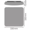LED panel mennyezeti lámpatest 24W 2000lm 3000K - 4000K - 5000K CCT felületre szerelt fehér 33x33cm Felületre szerelhető Ledvance