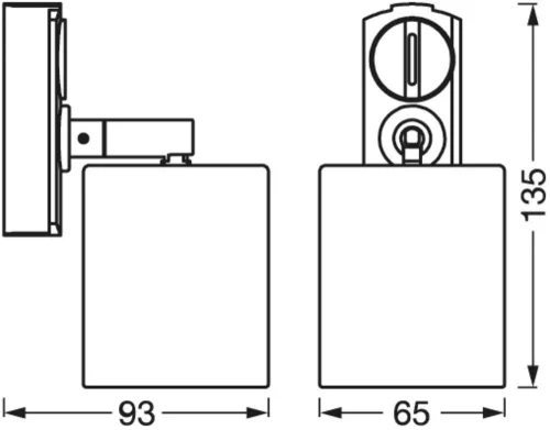 LED Panel Süllyesztett Spotlámpa GU10 Spot Fekete Sínes Világítás Ledvance