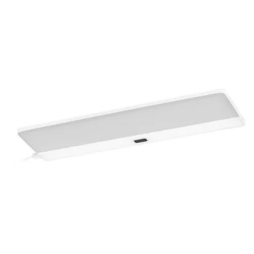 Szekrény alatti LED lámpa mozgásérzékelővel, keret nélküli, 5W, 220lm CCT, szabályozható fényerejű, fehér, 30x10cm, Szekrény alatti, Ledvance