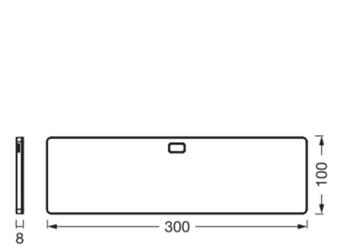 Szekrény alatti LED lámpa mozgásérzékelővel, keret nélküli, 5W, 220lm CCT, szabályozható, fekete, 30x10cm, Szekrény alatti, Ledvance