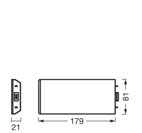 Mozgásérzékelős LED lámpa szekrény alá, keret nélküli, 3,85 W, 250 lm, 3000 K, meleg fehér, szabályozható fényerővel, fekete, szekrény alá szerelhető, Ledvance
