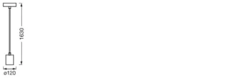 E27 Függesztett Mennyezeti Lámpa, Fehér, Vintage 1906 Ingás, Ledvance