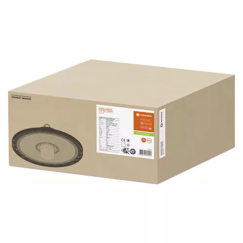 LED ipari lámpatest 87W 13000lm 4000K semleges fehér alkonyati mozgásérzékelővel fekete IP65 IK08 nagy öböl Gen 4 Ledvance