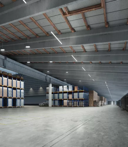 LED ipari lámpatest 190W 27000lm 4000K semleges fehér alkonyati mozgásérzékelővel fekete IP65 IK08 nagy öböl Gen 4 Ledvance