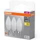 3PAK LED izzó E14 B37 4.9W = 40W 470lm 2700K Meleg 200° OSRAM