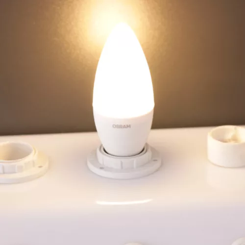 3PAK LED izzó E14 B37 4.9W = 40W 470lm 2700K Meleg 200° OSRAM