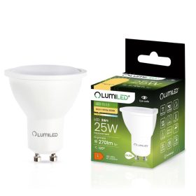 GU10 LED izzó 3W = 30W 270lm 3000K  120° LUMILED