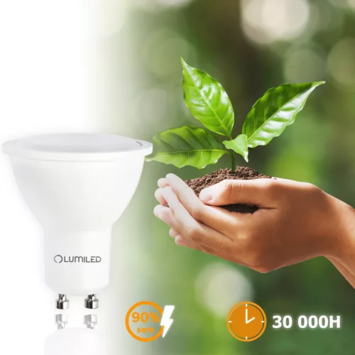 GU10 LED izzó 3W = 30W 270lm 3000K  120° LUMILED