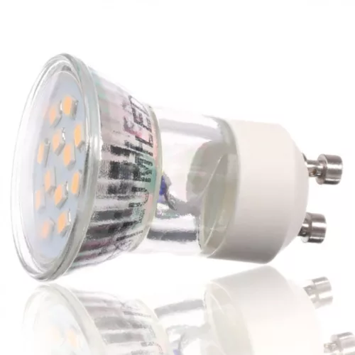 GU10 GU11 LED izzó 2.5W = 25W 220lm 3000K Meleg 120° LUMILED
