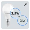 E14 P40 LED izzó 2.5W = 25W 249lm 3000K Meleg 180° LUMILED