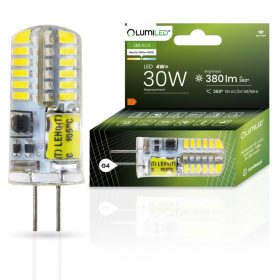 G4 LED izzó 4W = 30W 380lm 4000K Semleges 360° LUMILED