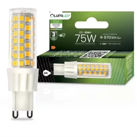  G9 LED izzó KAPSZULA 10W = 75W 970lm 4000K Semleges 360° LUMILED